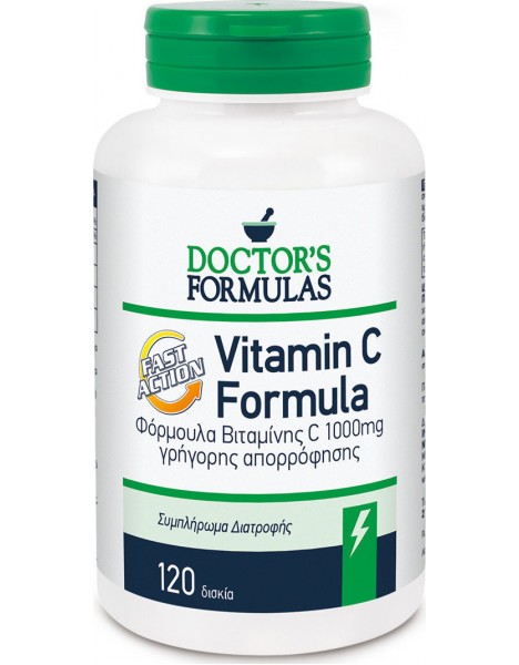 Doctor's Formulas Vitamin C 1000mg 120 tabs - Ενίσχυση Ανοσοποιητικού Συστήματος