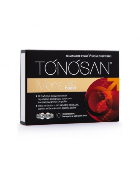 Uni-Pharma Tonosan Men's LBD Boost Βοήθημα για την Ανδρική Λίμπιντο 10 κάψουλες
