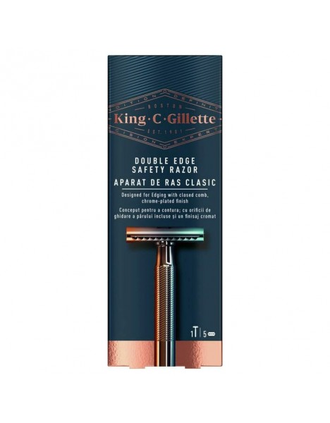 Gillette King C Ξυριστική Μηχανή με Διπλό ʼκρο και 5 κεφαλές