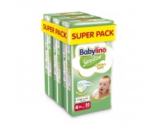 Babylino Sensitive Cotton Soft Super Pack Πάνες με Αυτοκόλλητο No. 4 για 8-13kg 150τμχ