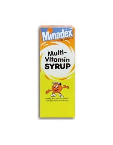 Merck Minadex Multivitamin Syrup Πολυβιταμινούχο Σιρόπι για Παιδία με 8 βιταμίνες, 100ml