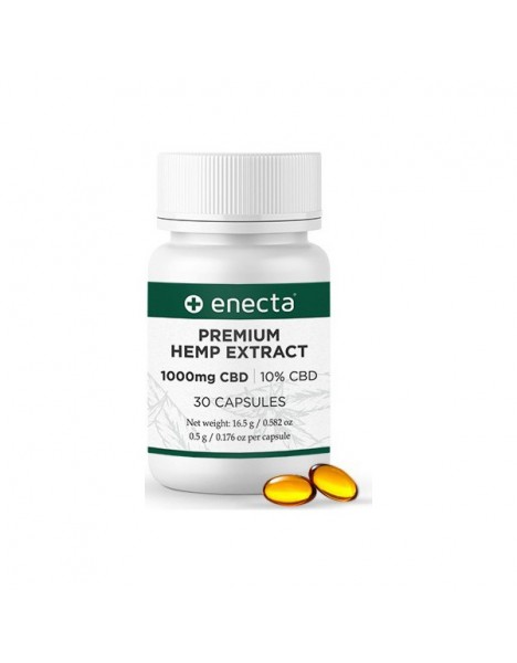 Enecta Premium Hemp Extract 10% CBD 1000mg 30 κάψουλες