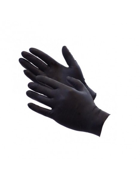 KARABINIS ALPHASHIELD GLOVES EXTRA STRONG Γάντια Μιας Χρήσης Νιτριλίου Μαύρο 100τμχ
