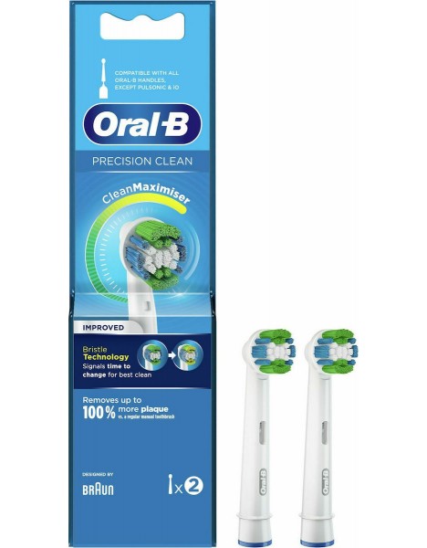 Oral-B Ανταλλακτικές Κεφαλές για Ηλεκτρική Οδοντόβουρτσα Precision Clean CleanMaximiser 2τμχ