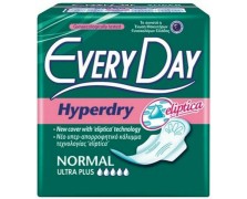 Every Day Hyperdry Normal Ultra Plus Σερβιέτες με Φτερά για Κανονική Ροή 5 Σταγόνες 10τμχ
