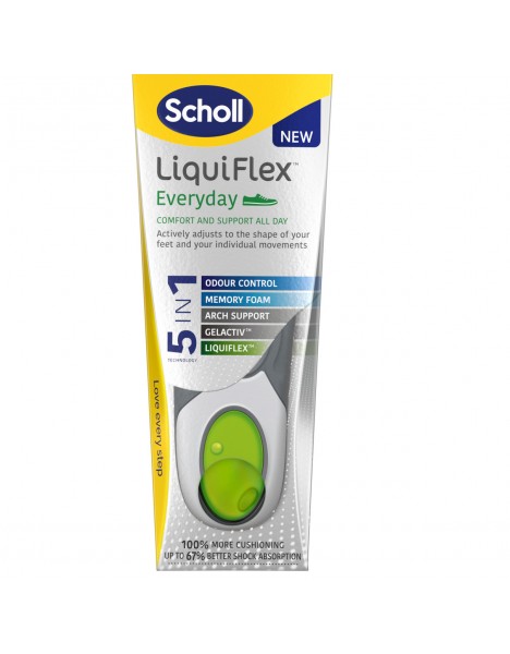 Scholl LiquiFlex EveryDay Πάτοι 5-σε-1 Τεχνολογία, 1 ζευγάρι