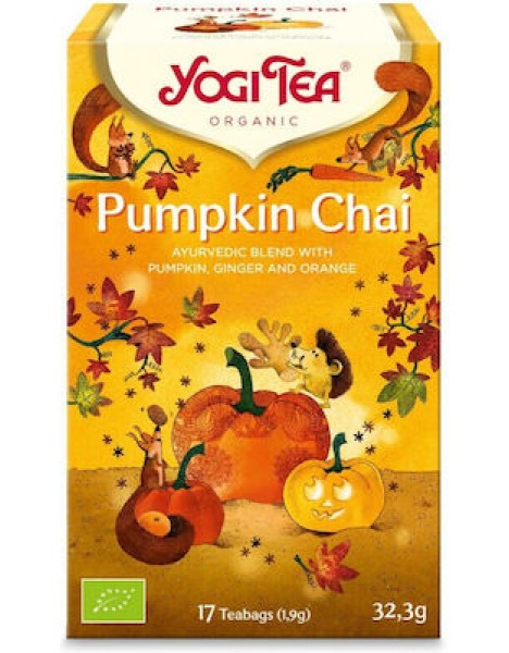 Yogi Tea Τσάι Pumpkin Chai 17 Φακελάκια 32.3gr