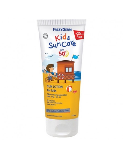 Frezyderm Sun Kid's Lotion SPF50+ Παιδικό Αντηλιακό Γαλάκτωμα Προσώπου και Σώματος 175ml.