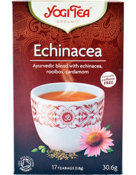 Yogi Tea Κόκκινο Τσάι Βιολογικό Echinacea 17 Φακελάκια 30gr