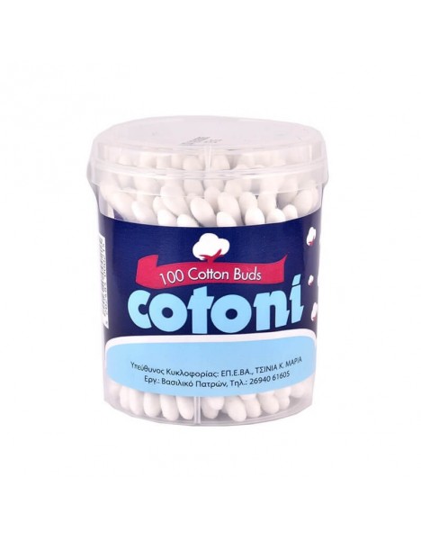Cotoni Μπατονέτες με Χάρτινο Στέλεχος 100τμχ