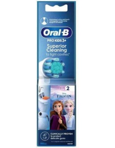 Oral-B Superior Cleaning Frozen Ανταλλακτικές Κεφαλές Ηλεκτρικής Οδοντόβουρτσας για 3+ Χρονών 2τμχ
