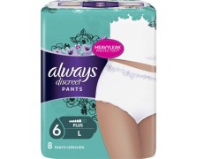 Always Discreet Pants Large Εσώρουχο για ακράτεια, 8τμχ