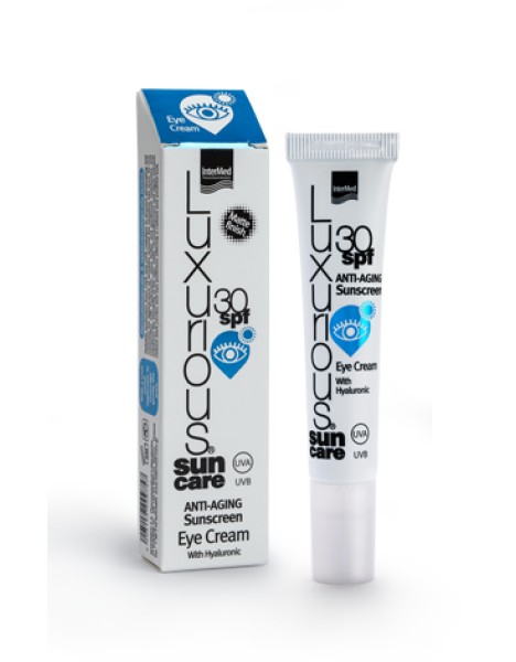 Intermed Luxurious Anti- ageing Sunscreen Eye Cream SPF 30, Αντηλιακή Κρέμα Ματιών 15ml