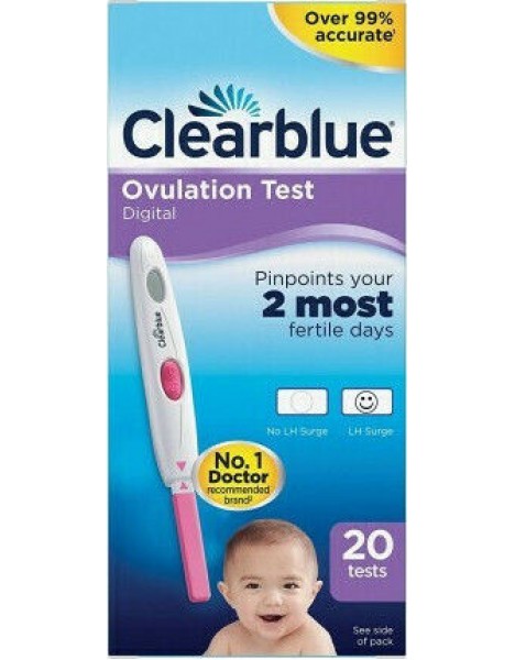 Clearblue Digital Ovulation 20τμχ Ψηφιακό Τεστ Ωορρηξίας