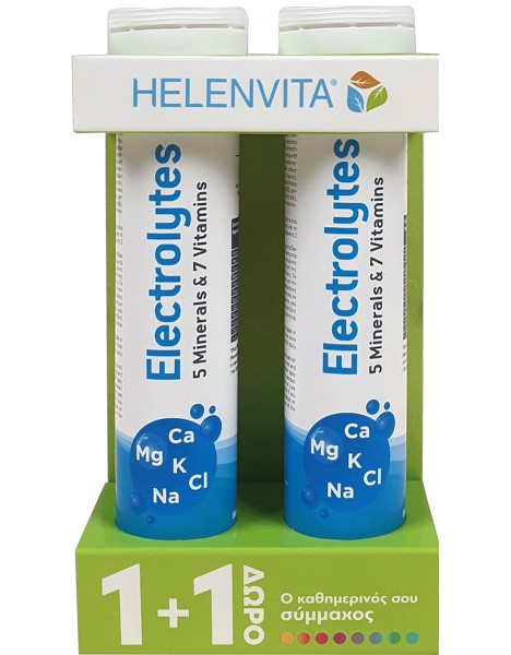 Helenvita Electrolytes Mε 5 Μέταλλα & 7 Βιταμίνες, 20tabs 1+1 Δώρο