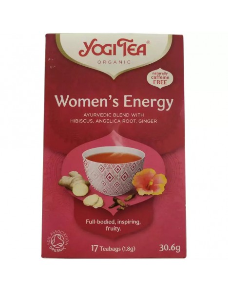 Yogi Tea Women's Energy Αφέψημα Ενέργειας για Γυναίκες, 17x1.8g