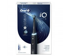 Oral-B IO Series 5 Ηλεκτρική Οδοντόβουρτσα με Αισθητήρα Πίεσης και Θήκη Ταξιδίου Black