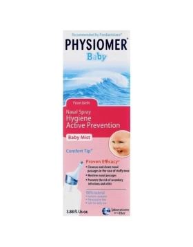 Physiomer Baby Comfort Ρινικό Σπρέι με 100% Θαλασσινό Νερό Κατάλληλο από τη Γέννηση, 115ml
