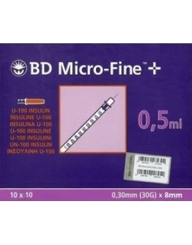 Σύριγγες BD Micro-Fine+ 0.5ml 0.30mm (30G) x 8mm 100τμχ