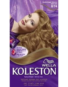 Koleston Set Κρέμα Βαφή Ξανθό Καφέ Χάλκινο 8.74