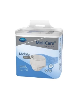 Hartmann Molicare Premium Mobile Βρακάκι Ακράτειας Εσώρουχο ημέρας 6 σταγόνες Large 14 τμχ (915833)