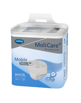 Hartmann Molicare Premium Mobile Βρακάκι Ακράτειας Εσώρουχο ημέρας 6 σταγόνες Extra Large διαστάσεις