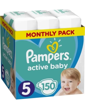 Pampers Active Baby Monthly Box No 5 (11-16kg) 150τμχ