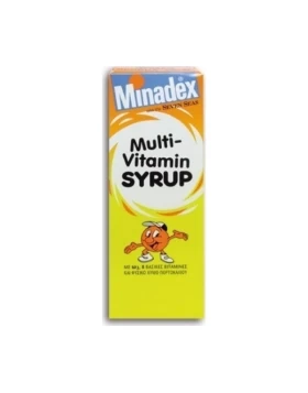 Merck Minadex Multivitamin Syrup Πολυβιταμινούχο Σιρόπι για Παιδία με 8 βιταμίνες, 100ml
