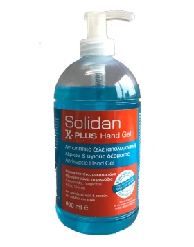 Solidan X-Plus Hand Gel ΜΕ ΕΓΚΡΙΣΗ Ε.Ο.Φ Αντισηπτικό Τζελ Χεριών 600ml 