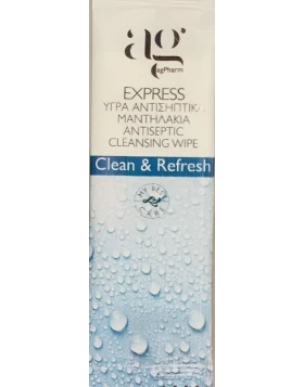 Ag Pharm Express υγρό αντισηπτικό μαντηλάκι Χεριών ατομικά συσκευασμένο 1τμχ