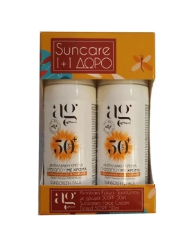 Ag Pharm Face Sunscreen with Color 1+1 SPF50+ 50ml