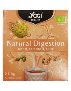 Yogi Tea Organic Natural Digestion 12 Teabags 24gr