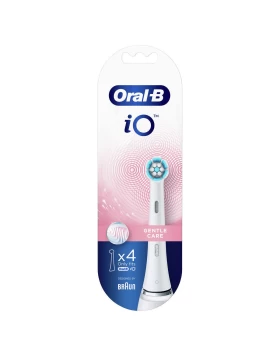 Oral-B iO Gentle ΑΣΠΡΗ ΡΟΖ ΣΥΣΚΕΥΑΣΙΑ Care Ανταλλακτικές Κεφαλές 4 τμχ