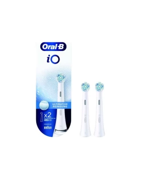 Oral-B iO Ultimate Clean Ανταλλακτικές Κεφαλές Βουρτσίσματος για Επαγγελματικό Καθαρισμό 2 Τεμάχια