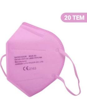 Max Barbeador ΡΟΖ (20αδα) Max-02 Filtering Half mask FFP2 Ροζ 20 τεμ