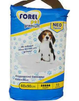Υποσέντονα κατοικιδίων Forel Pet premium 60x90 10τεμ