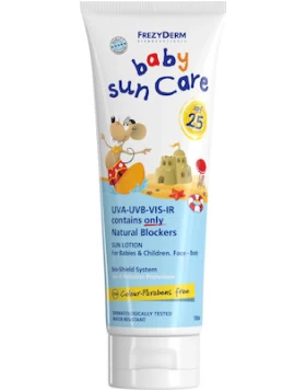 Frezyderm Αδιάβροχο Βρεφικό Αντιηλιακό για Πρόσωπο & Σώμα σε Γαλάκτωμα με 25Spf 100ml