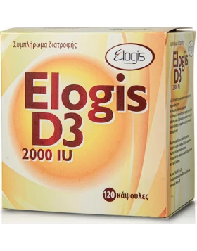 Elogis Pharma Vitamin D3 2000iu 120 κάψουλες