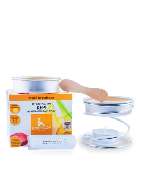 Carnaby Σετ Αποτριχωτικό Κερί 2x60gr με βάση και ρεσώ