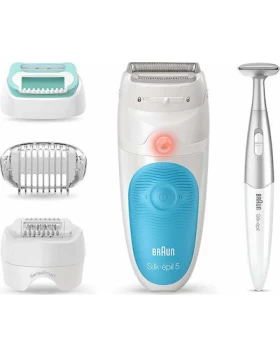 Braun Silk Epil 5 Σετ Αποτρίχωσης Epilator για Πρόσωπο, Σώμα & Μπικίνι SE5810