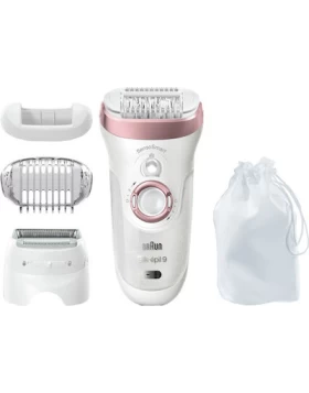 Braun Silk-Epil Wet & Dry Σετ Αποτρίχωσης Epilator για Σώμα & Μπικίνι 9-720