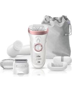 Braun Silk Epil 9 & Facial Brush Σετ Αποτρίχωσης Epilator για Πρόσωπο, Σώμα & Μπικίνι SES9/880