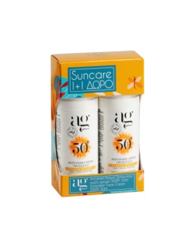 Ag Pharm PROMO Αντηλιακή Κρέμα Προσώπου SPF50+ Χωρίς Χρώμα 2x50ml