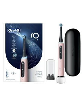 Oral-B IO Series 5 Ηλεκτρική Οδοντόβουρτσα Ρόζ  με Αισθητήρα Πίεσης και Θήκη Ταξιδίου Pink