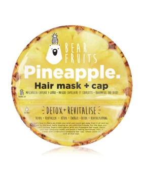 Bear Fruits Μάσκα Μαλλιών Για Αποτοξίνωση & Ανανέωση & Σκουφάκι Ανανάς 20ml