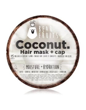 Bear  Fruits Μάσκα Μαλλιών Για Φυσική Υγρασία & Ενυδάτωση & Σκουφάκι Καρύδα 20ml