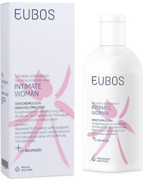 Eubos Intimate Woman Washing Emulsion 200ml - Υγρό Καθαρισμού Για Την Ευαίσθητη Περιοχή