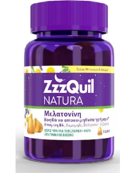 ZzzQuil Natura Συμπλήρωμα για τον Ύπνο Μάνγκο Μπανάνα 30 ζελεδάκια