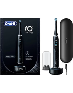 Oral-B iO Series 10 Ηλεκτρική Οδοντόβουρτσα με Χρονομετρητή, Αισθητήρα Πίεσης και Θήκη Ταξιδίου Cosm