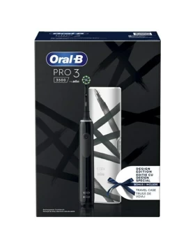 Oral-B Pro 3 3500 Design Edition Ηλεκτρική Οδοντόβουρτσα με Χρονομετρητή, Αισθητήρα Πίεσης και Θήκη 